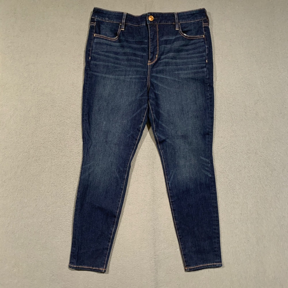 American Eagle The Dream Jean Hi-Rise Jegging Womens 16 Short Dark Wash Denim